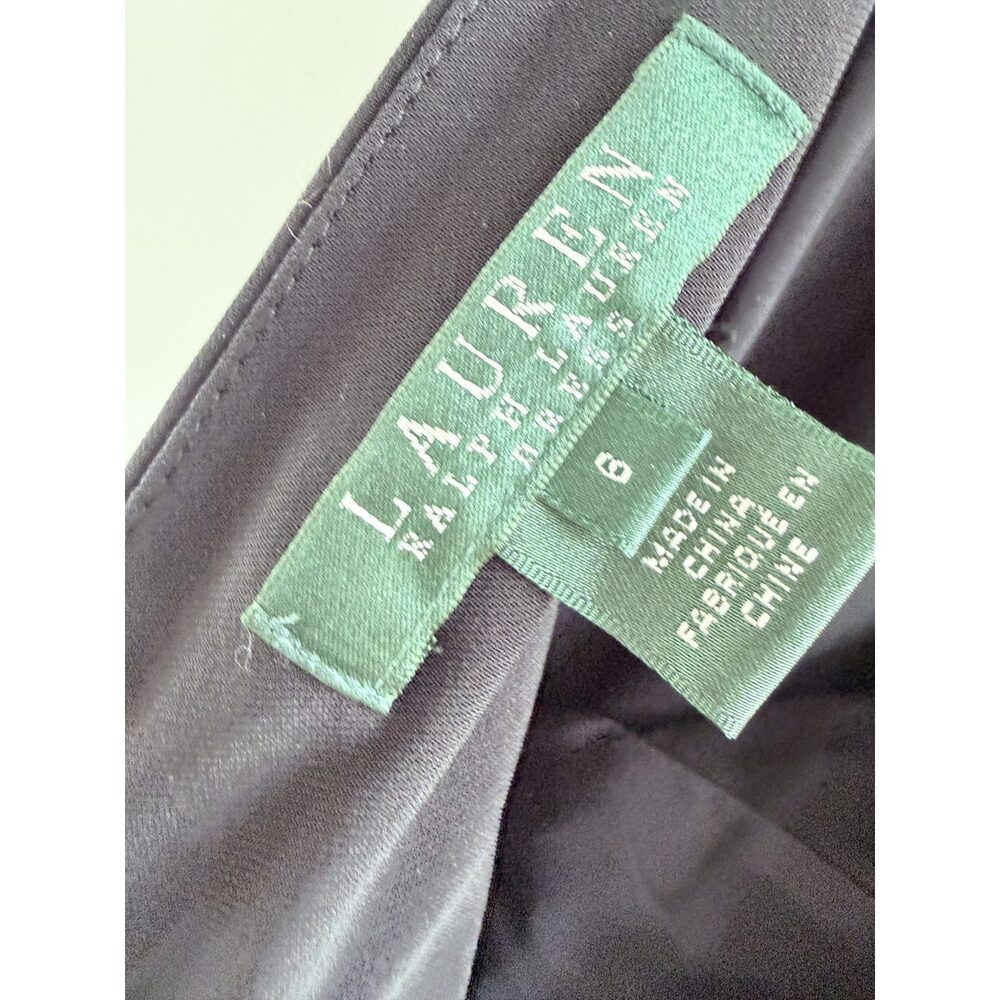 Audrey Hepburn style Lauren Ralph Lauren black elegant Dress New size 6 - Picture 7 of 14
